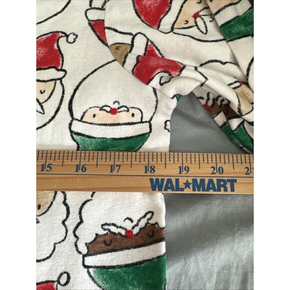 Carters Adult Large Pajama Pant SetCrew Neck Long Sleeve Pullover White EUC - Picture 3 of 7